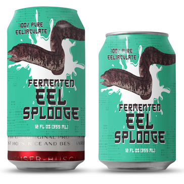 Eel Splooge Beersy Silicone Sleeve Hide-a-Beer Can Cooler