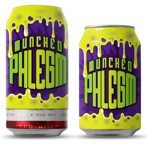 Munched Phlegm Beersy Silicone Sleeve Hide-a-Beer Can Cooler