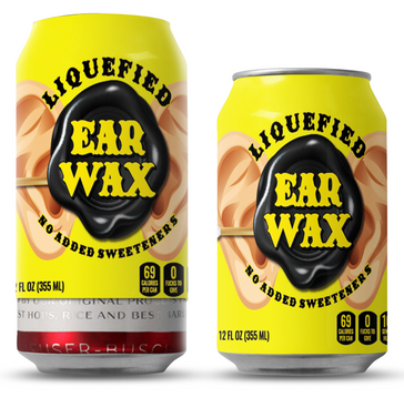 Liquefied Ear Wax Beersy Silicone Sleeve Hide-a-Beer Can Cooler