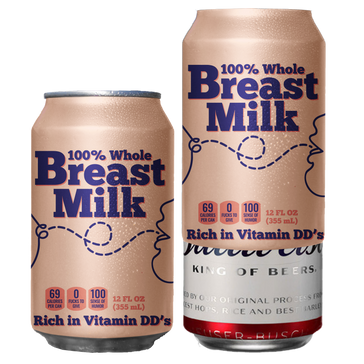 Breast Milk Beersy Silicone Sleeve Hide-a-Beer Can Cooler