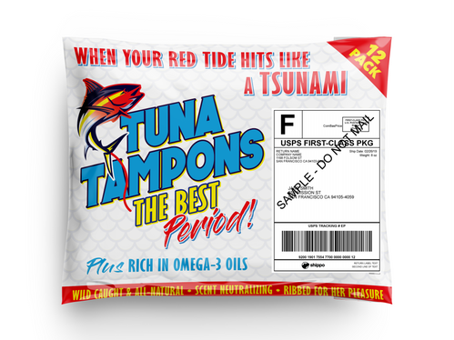 Tuna Tampons Infrabren Prank Package