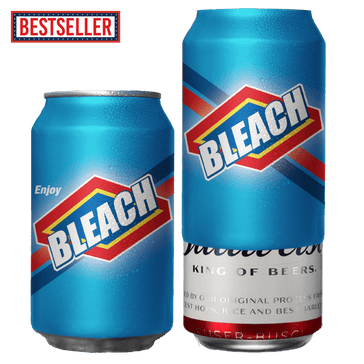 Bleach Beersy Silicone Sleeve Hide-a-Beer Can Cooler